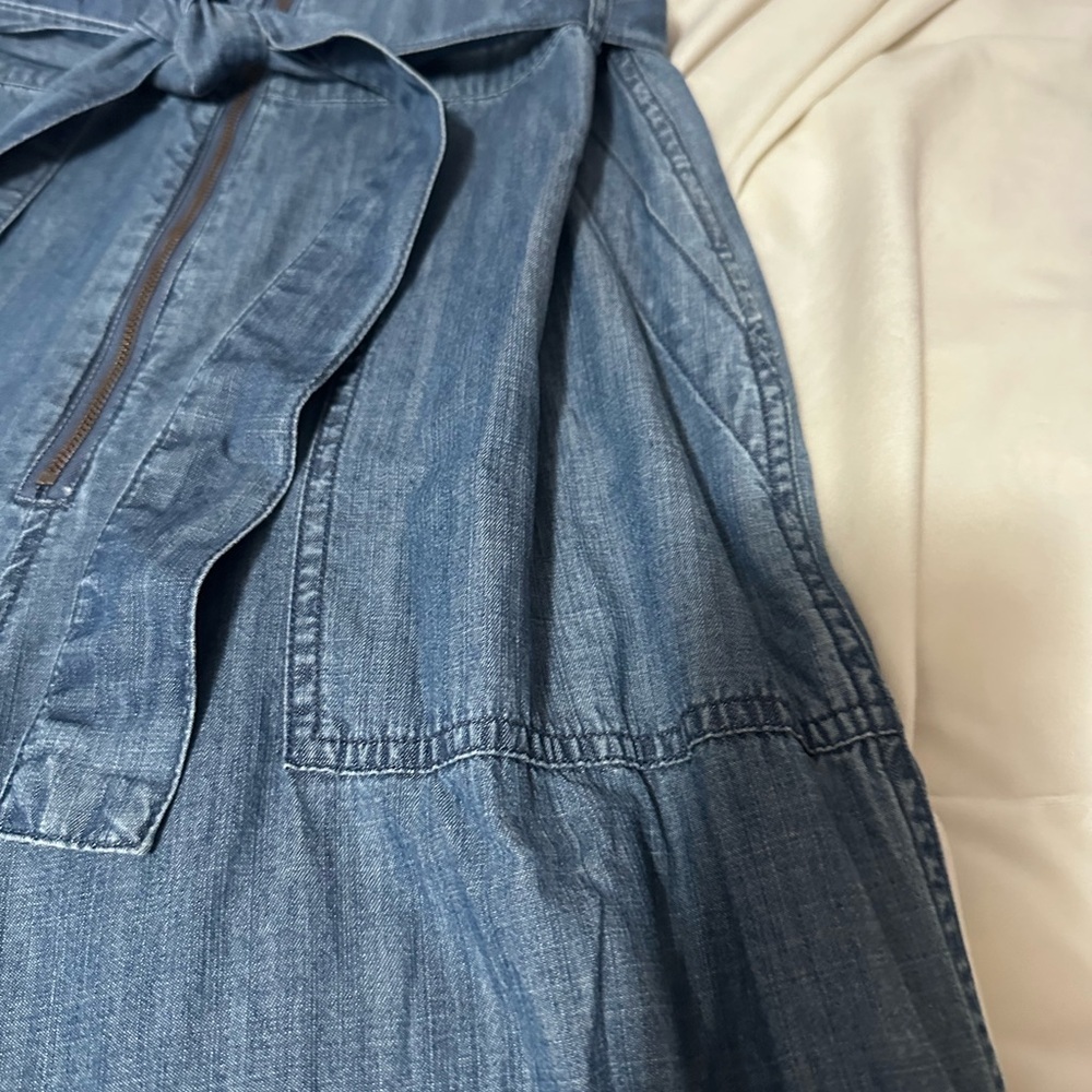 J. Crew Point Sur Zipfront Chambray Blue Denim Ju… - image 4